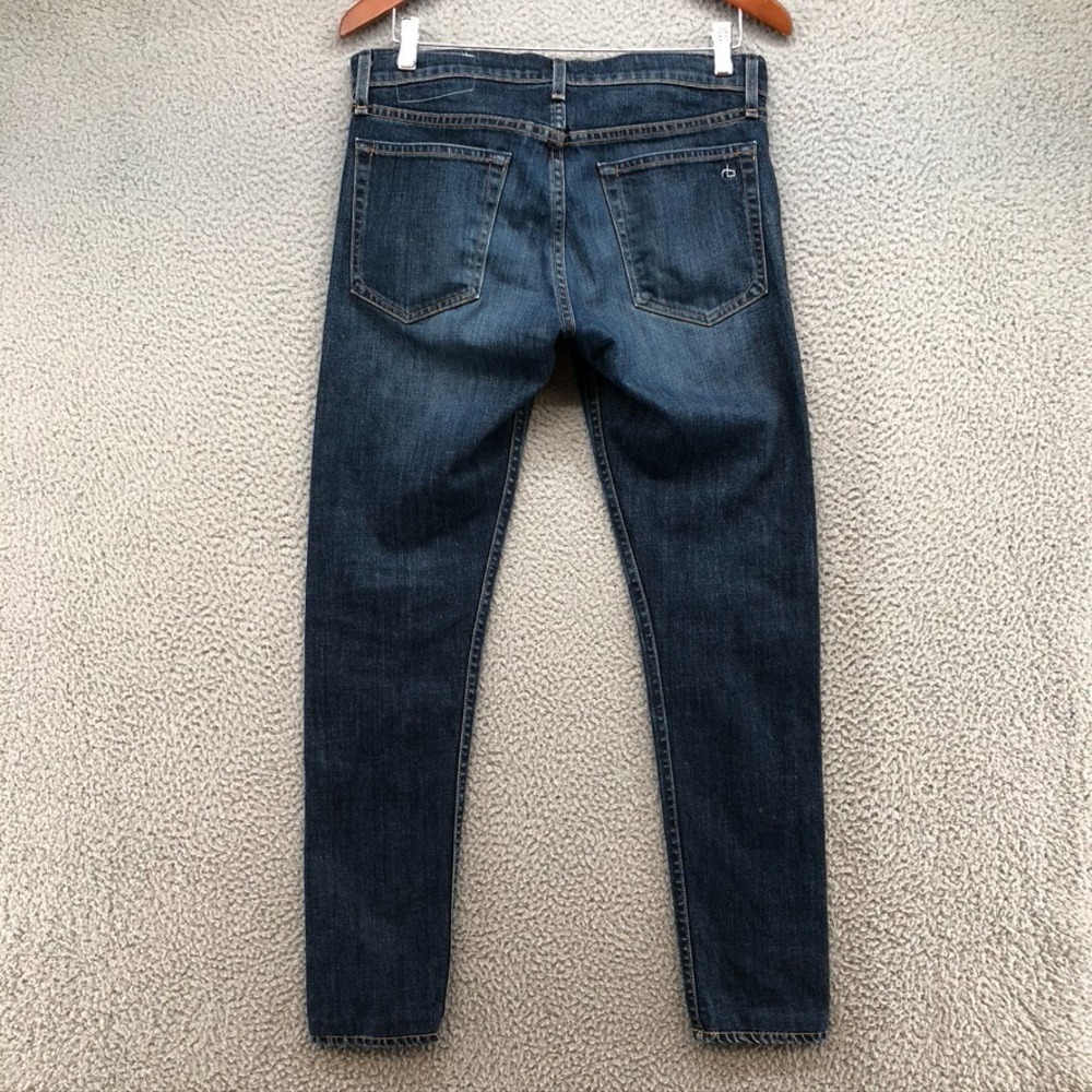 Rag & Bone Standard Issue Fit 1 In Extra Slim Jeans Mens 30 Linden Denim Classic - Picture 14 of 15